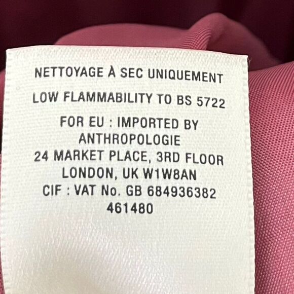 Anthropologie Jill Jill Stuart Pink Iva Crepe Bridesmaid Maxi Dress Long Gown 14 - Picture 10 of 13